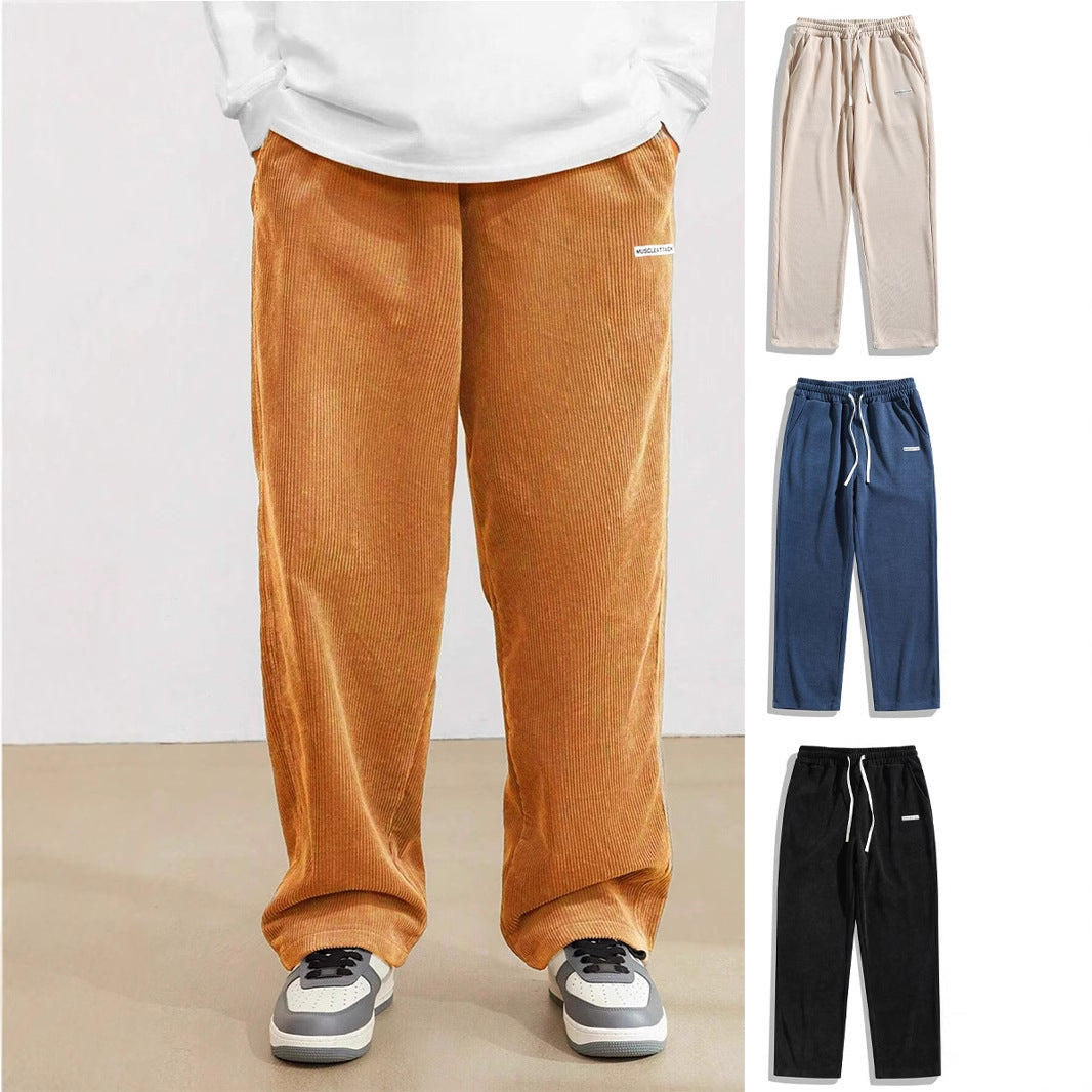 European Size Men's New Corduroy Casual Pants