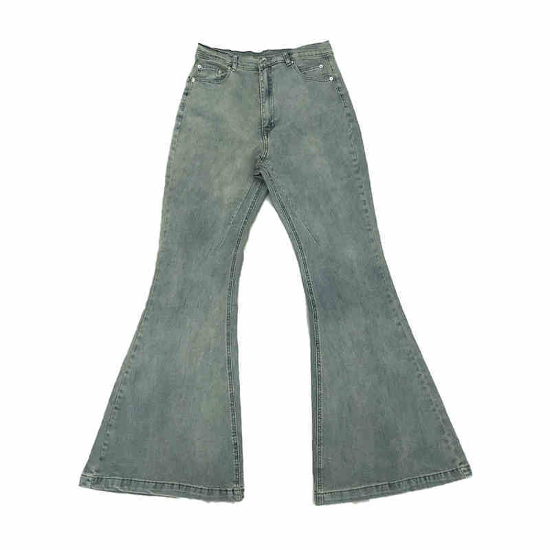 Crumpled Cat Beard Stacked Horn Mopping Jeans for men