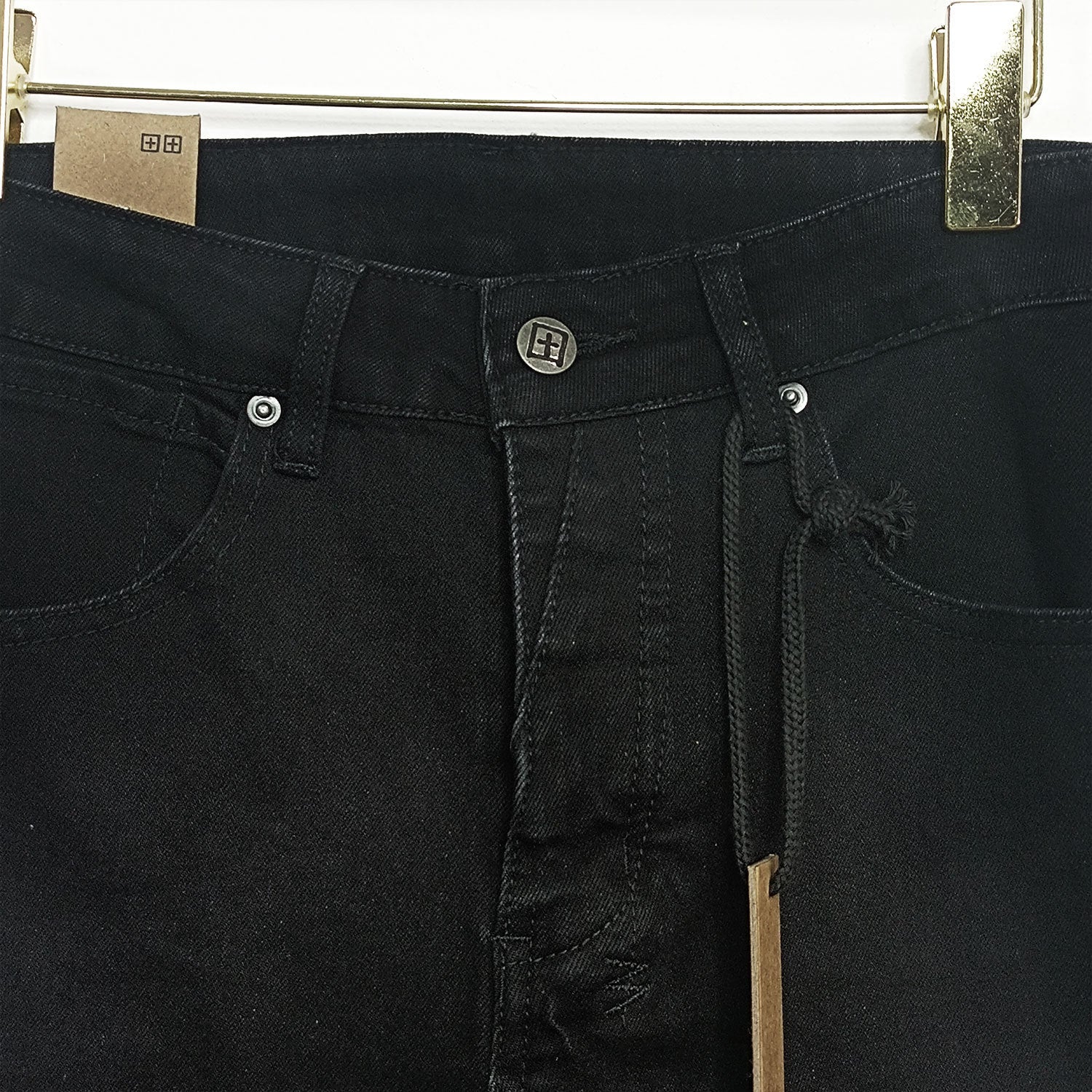 American-style Black Trousers Embroidery for men