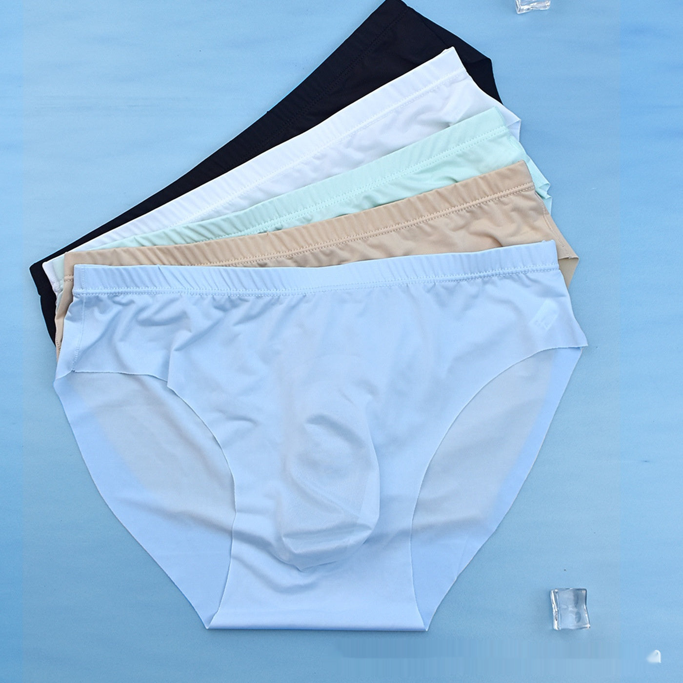 Men's Underwear Triangle Ice Silk Seamless Thin Breathable