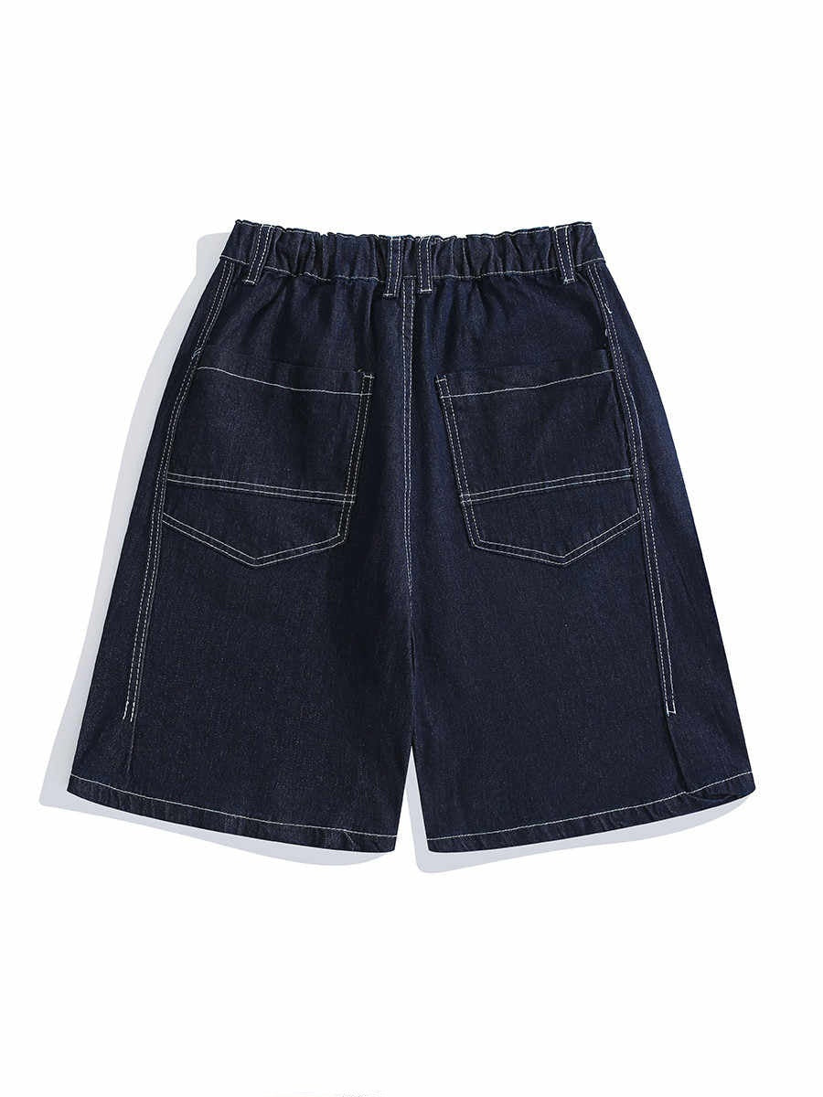 Men's Casual Retro Drawstring Five Quarter Pants