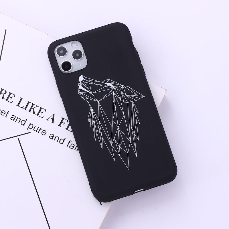 Animal line phone case for iPhone