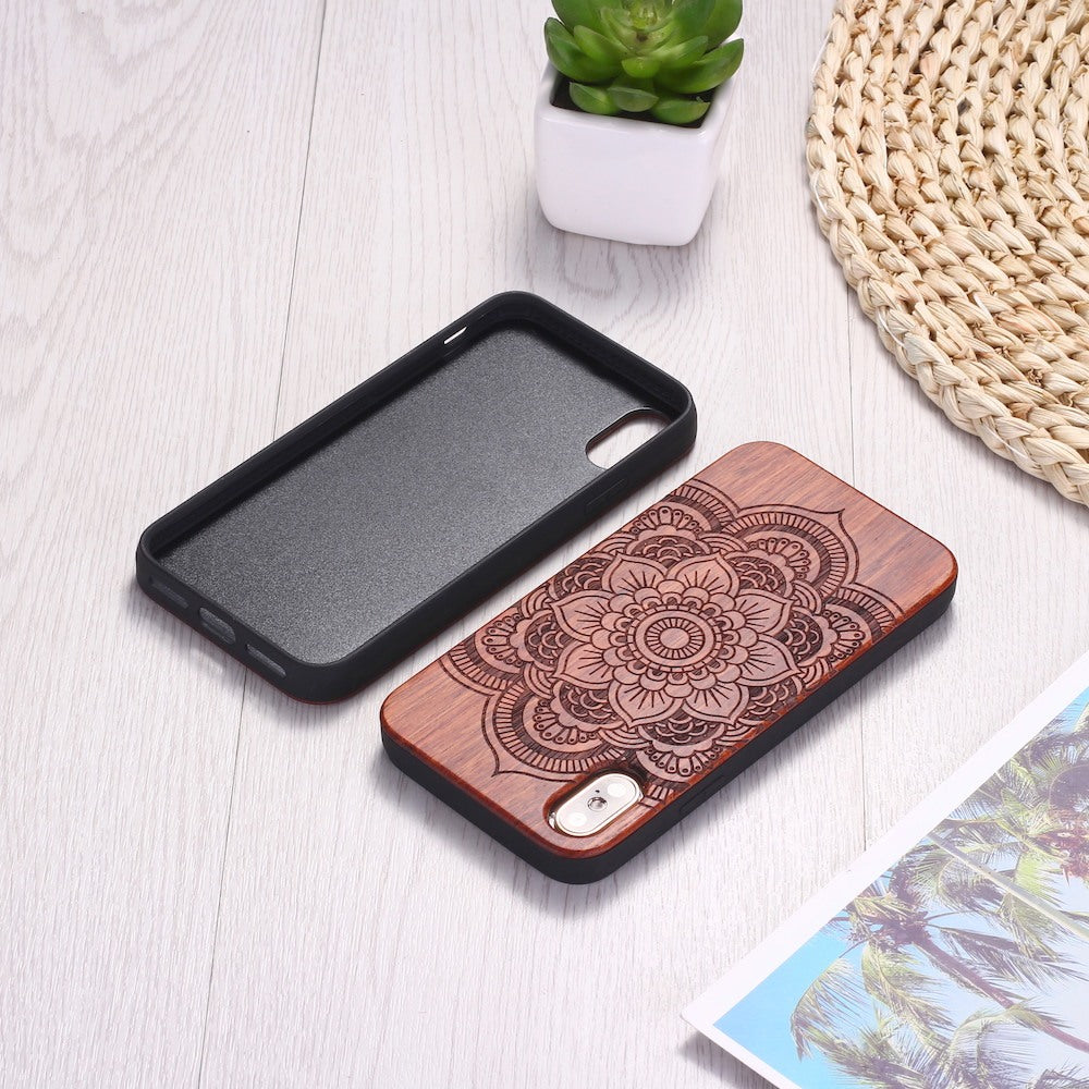 Mandala sticks wood typo phone case,for Iphone