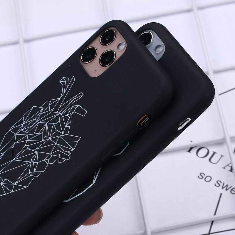 Animal line phone case for iPhone