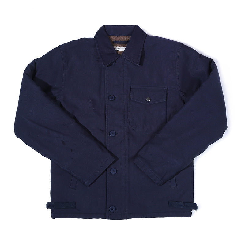 Navy Deck Serving Thickened Coat Men's Cotton Clothes