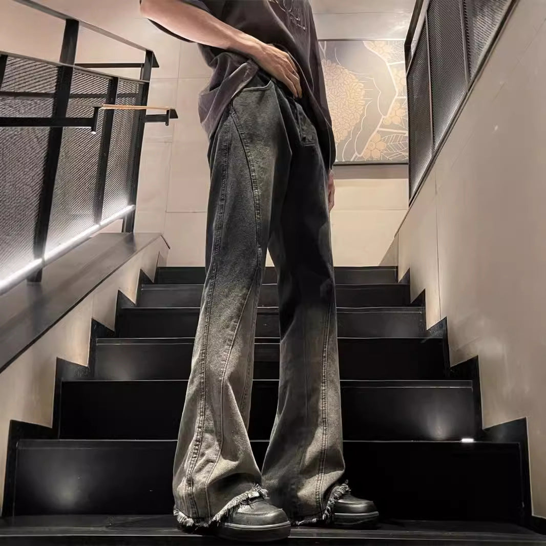 American Fashion Brand Gradient Washed Jeans for men