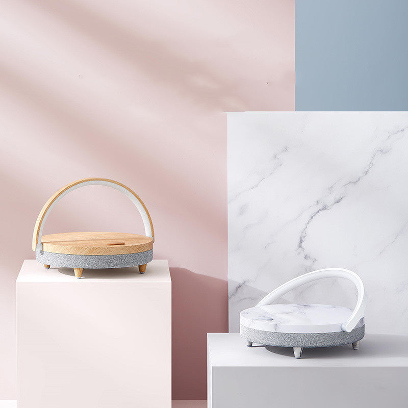 Wireless Charging LED Night Light, Wireless charging technology, charging to about 90%, slow down the direct current, prolong the battery life of the mobile phone ,bleutooth speaker and mobile phone holder 4-1