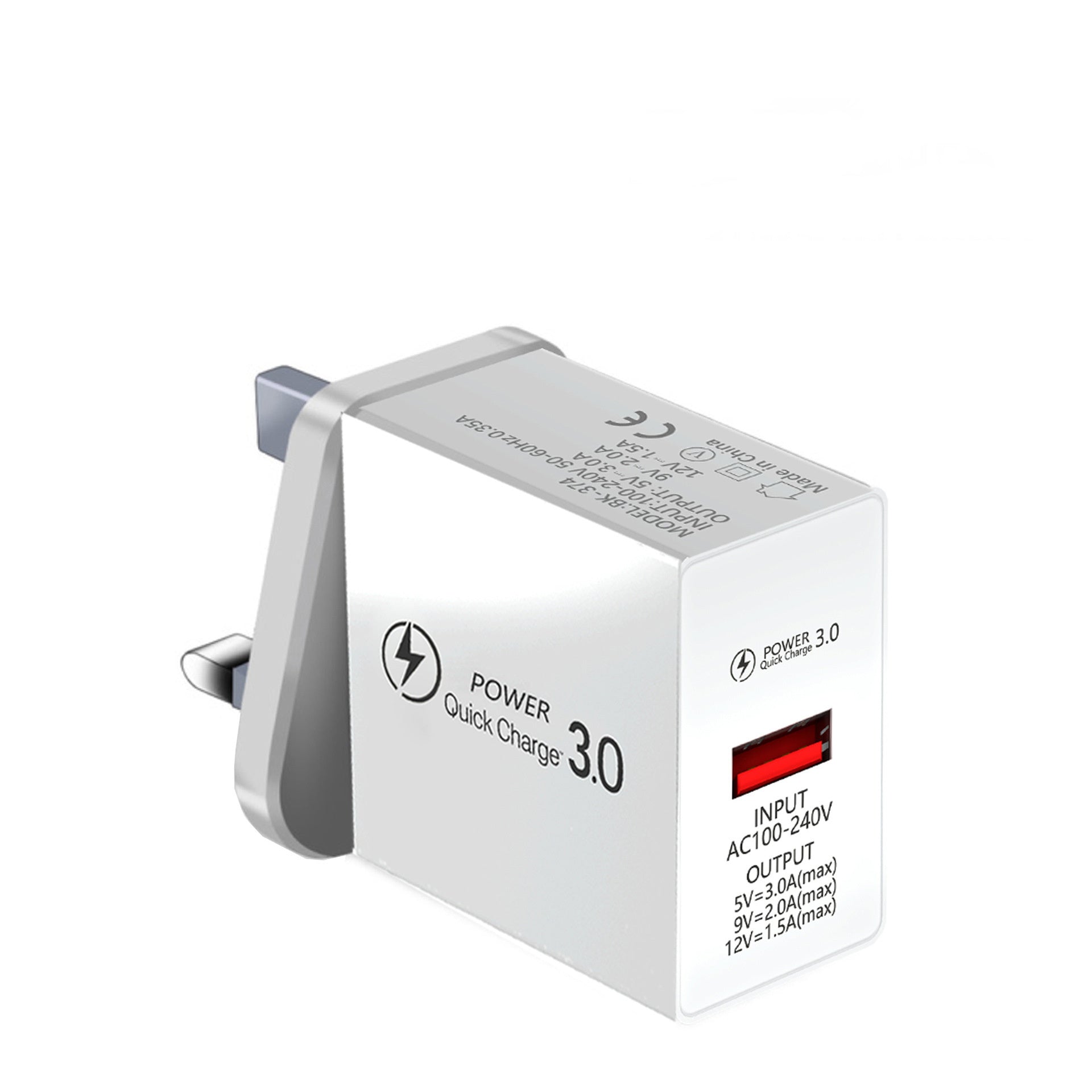 Compatible with Apple, 18W Quick Charge 3.0 Snelle Mobiele Telefoon Oplader Eu Plug Wall Charger Usb Adapter Voor Iphone 11 Pro Xr xs Max Samsung Redmi Huawei
all style (US, UK, EU, UA)