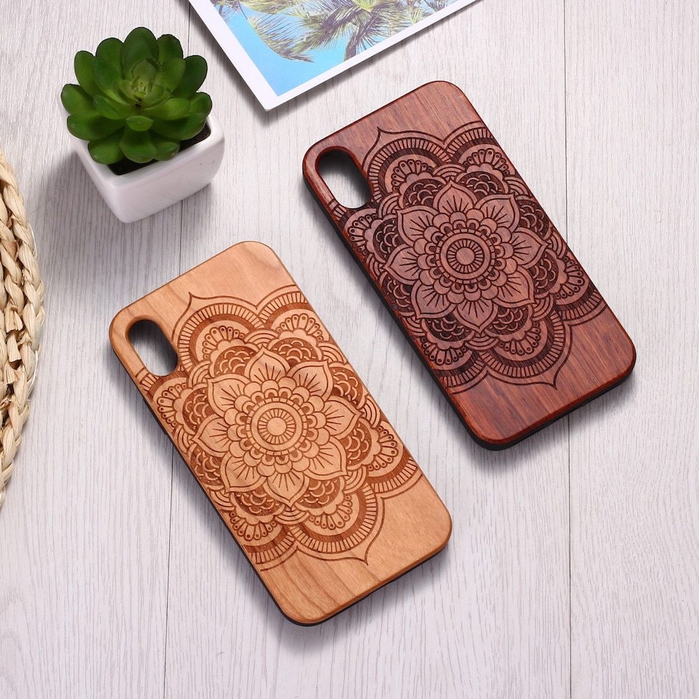 Mandala sticks wood typo phone case,for Iphone