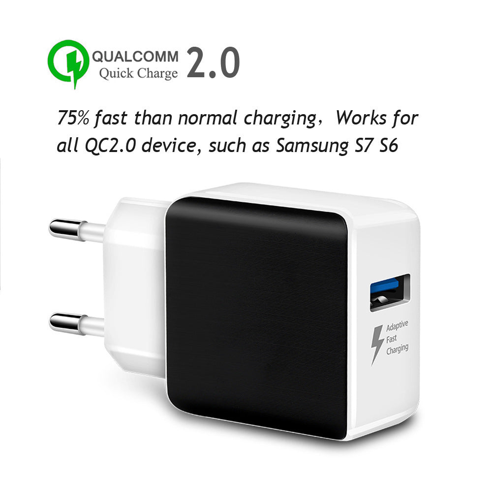Compatible with Apple, 18W Quick Charge 3.0 Snelle Mobiele Telefoon Oplader Eu Plug Wall Charger Usb Adapter Voor Iphone 11 Pro Xr xs Max Samsung Redmi Huawei
all style (US, UK, EU, UA)