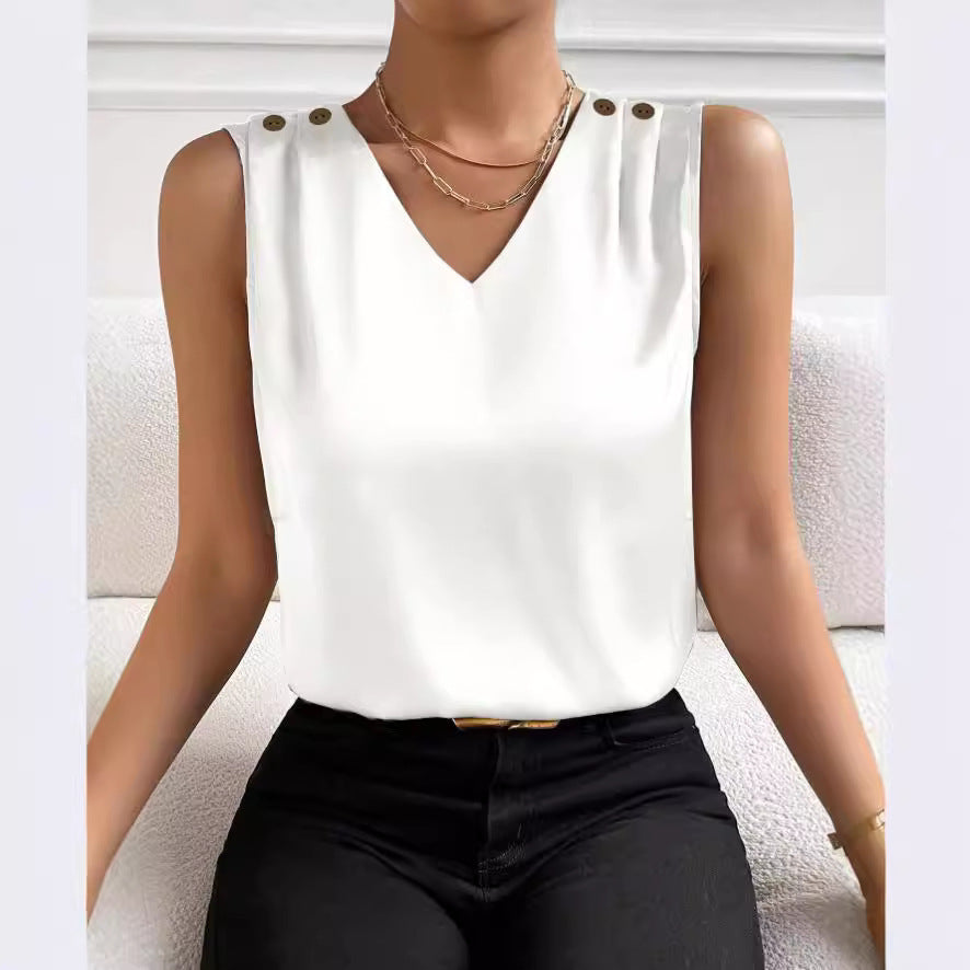 Women's Fashionable Simple Silk High Elastic Solid Color