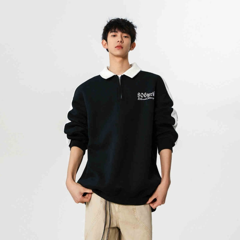 Spring New American Style Loose Turn-down Collar Coat