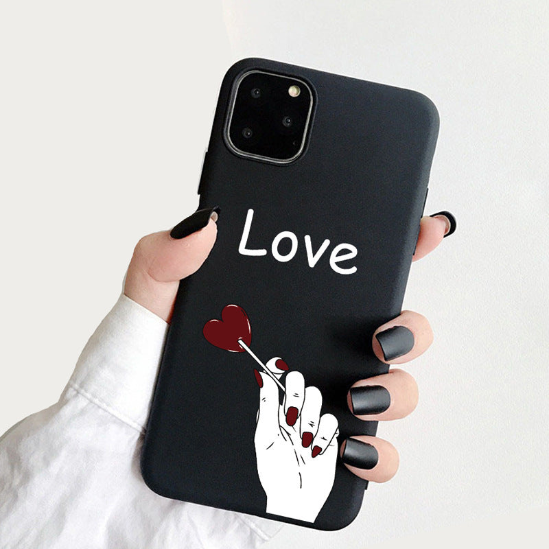 Frosted phone case compatible with iPhone