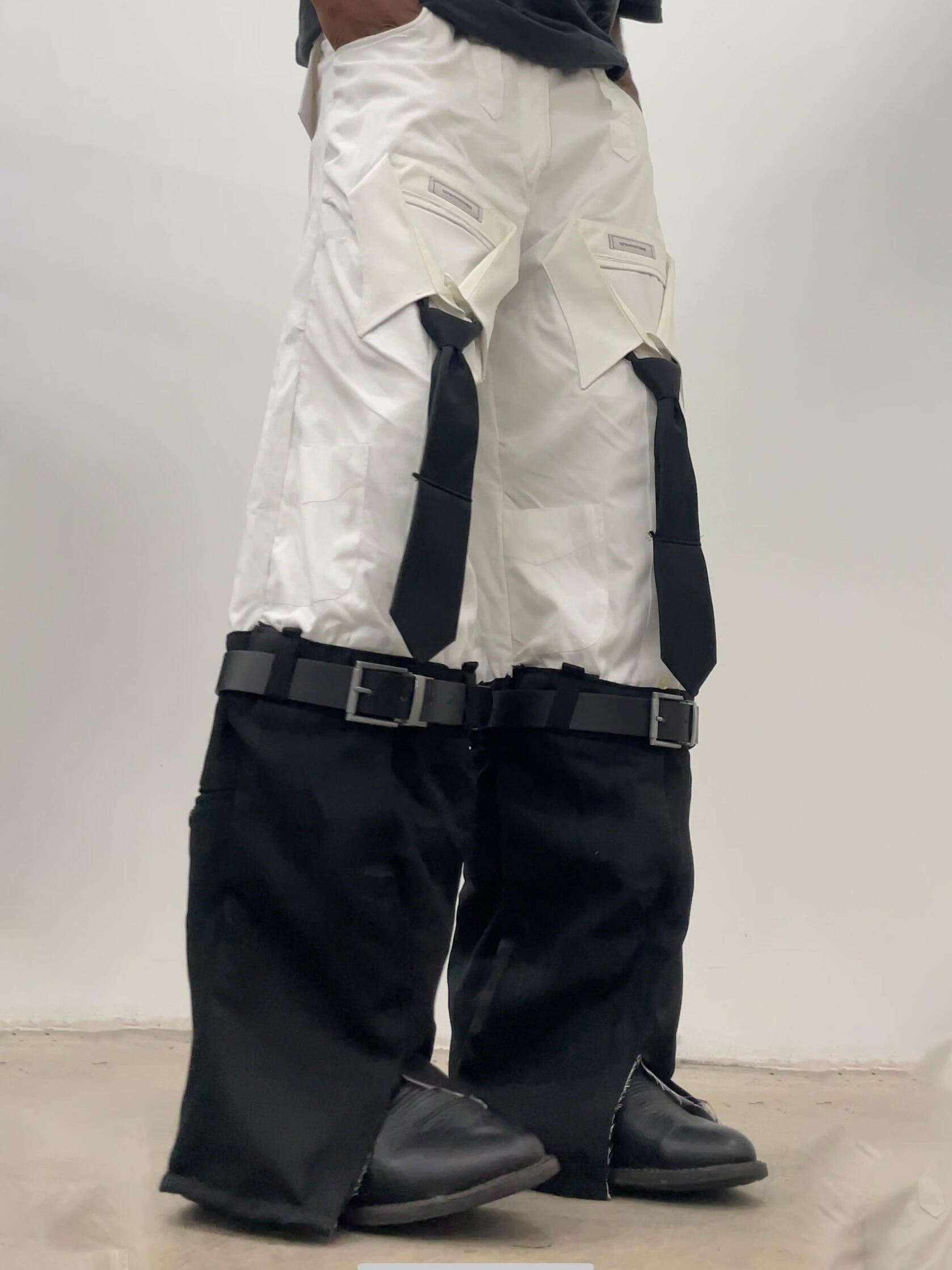 White Shirt Design Pants for men