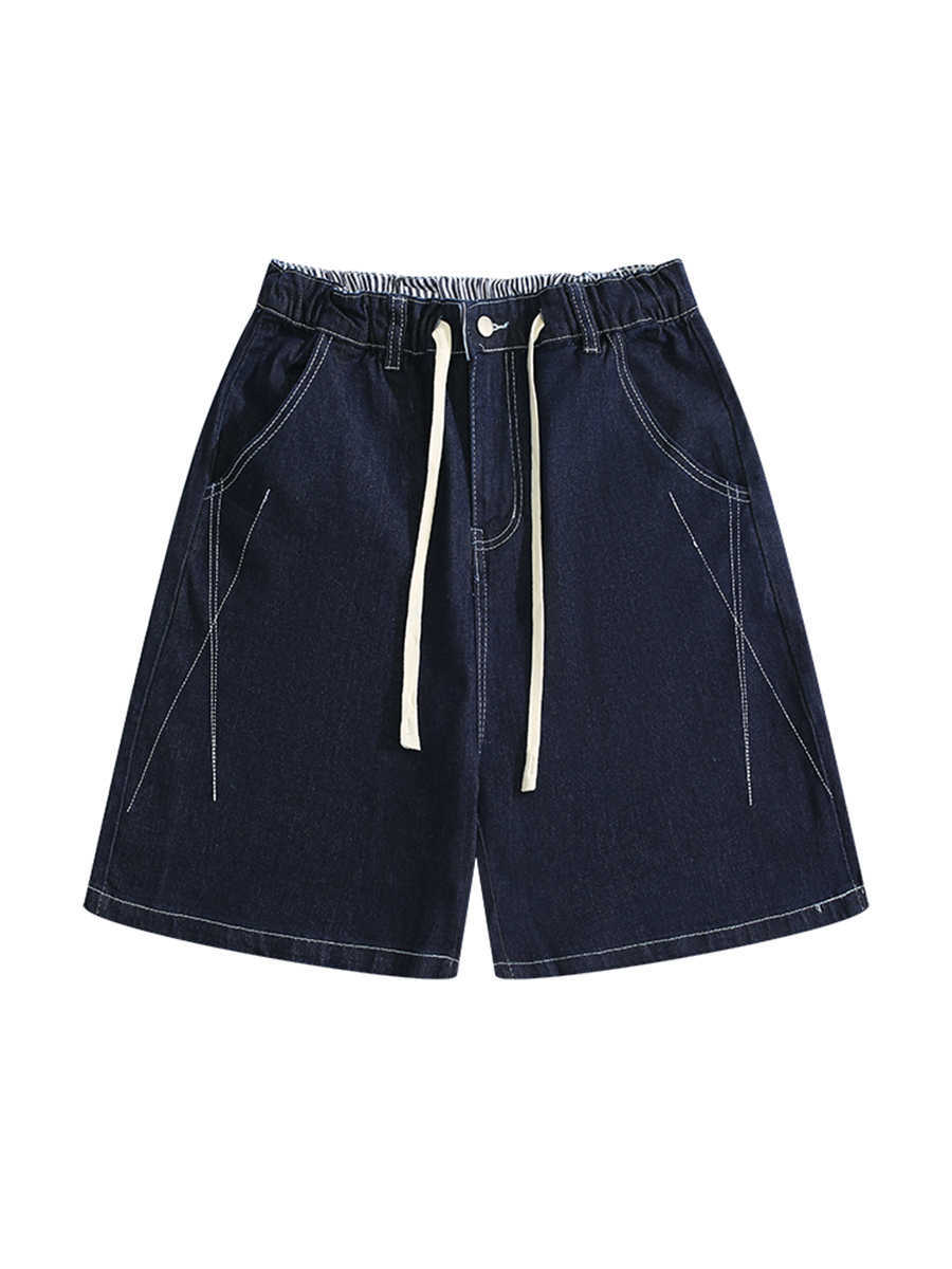 Men's Casual Retro Drawstring Five Quarter Pants