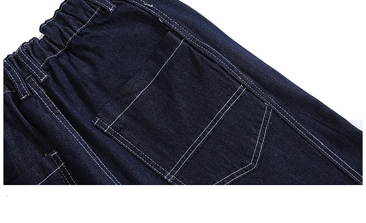Men's Casual Retro Drawstring Five Quarter Pants