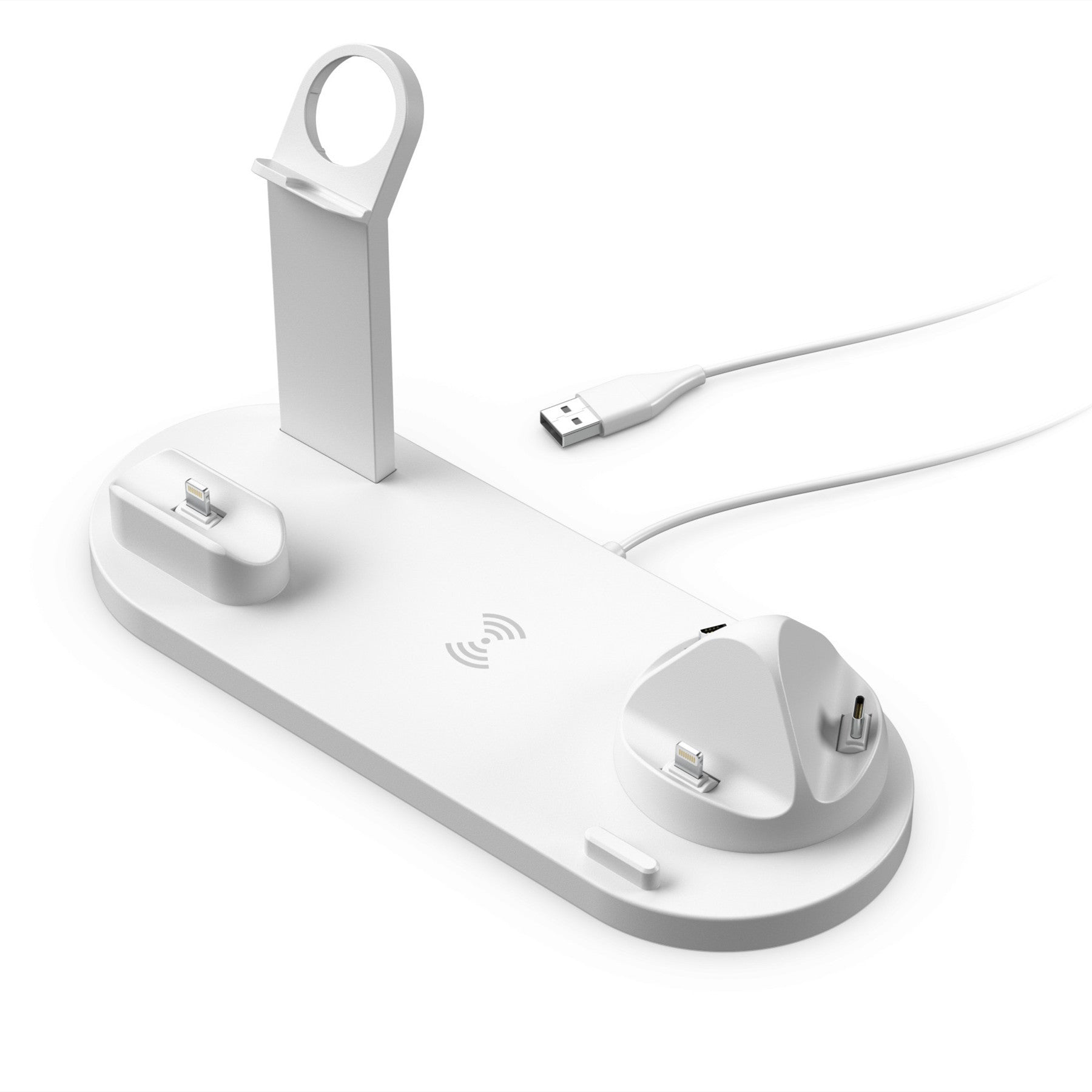 Mobile Phone Wireless Charger Headset Recharge Stand Watch Stand,5 in 1