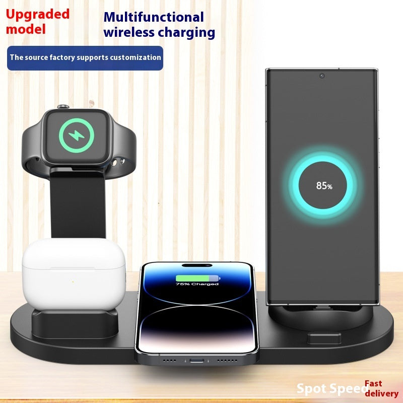Mobile Phone Wireless Charger Headset Recharge Stand Watch Stand,5 in 1