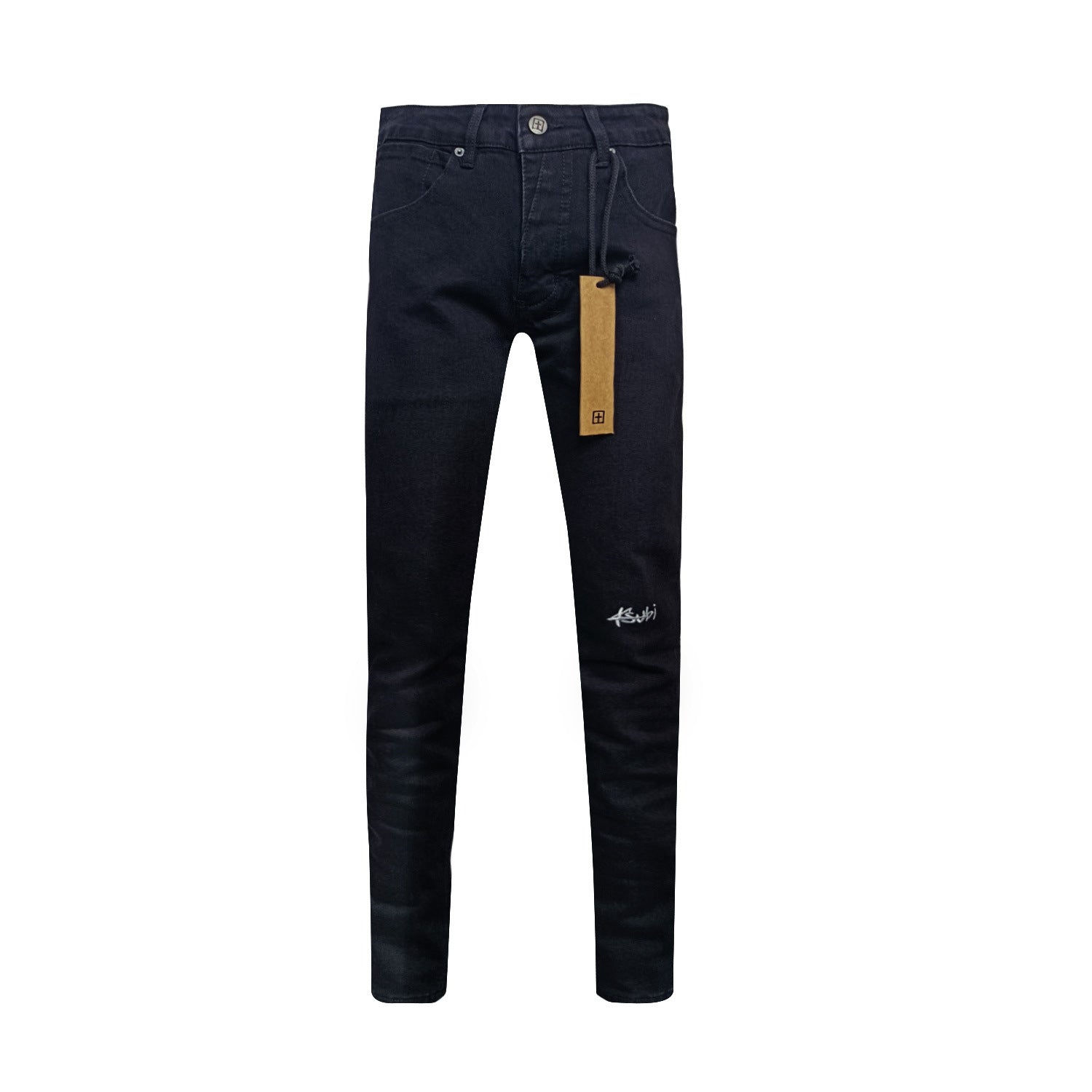 American-style Black Trousers Embroidery for men
