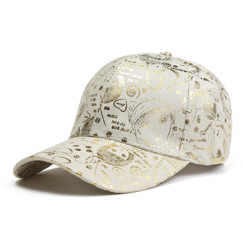 Spring And Summer Baseball Caps For Men And Women Korean Style Floral