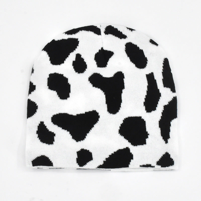 Black And White Butterfly Sweet Cool Style Knitted Hat