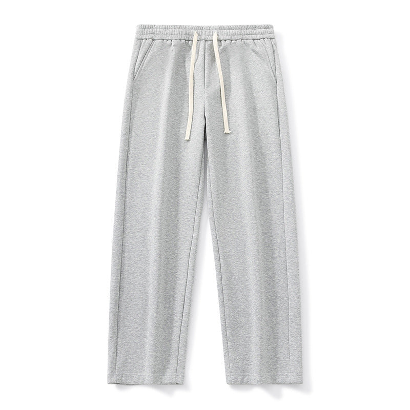 Autumn And Winter Velvet Padded Casual Pants Loose Straight for men