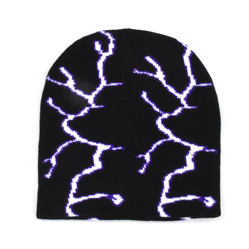 Black And White Butterfly Sweet Cool Style Knitted Hat