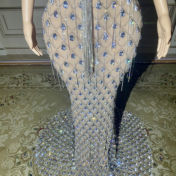 No Back Traceless Sexy Elegant Fishtail Gown for women