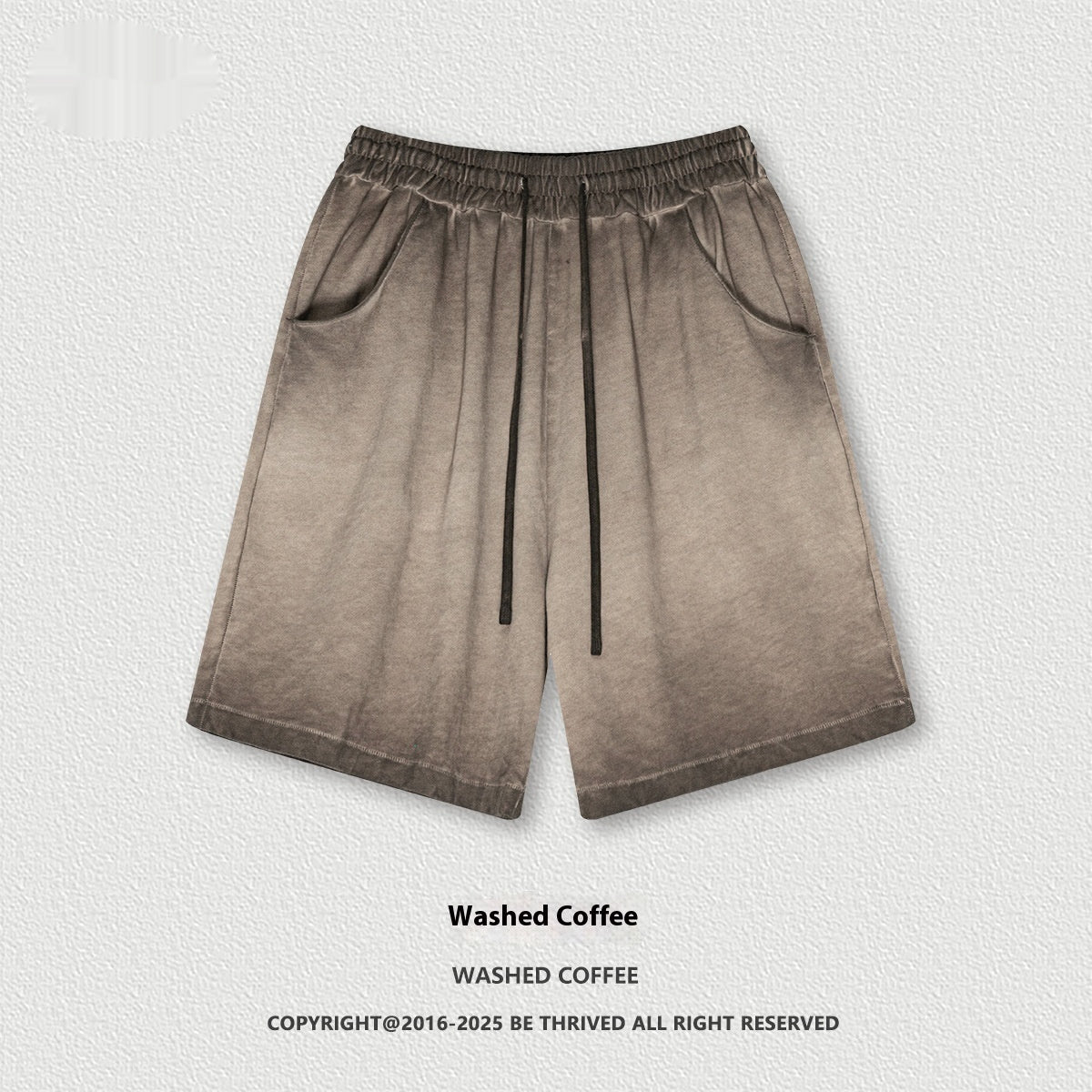 Heavy Drawstring Leisure Sports short Fashion Brand Retro Reverse Bottom Fried Fifth for men