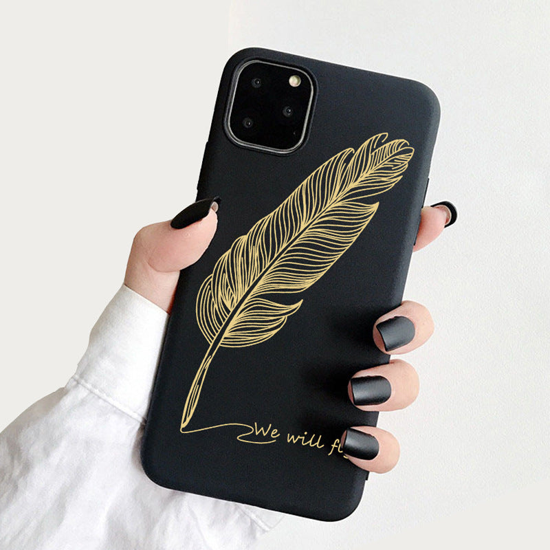 Frosted phone case compatible with iPhone