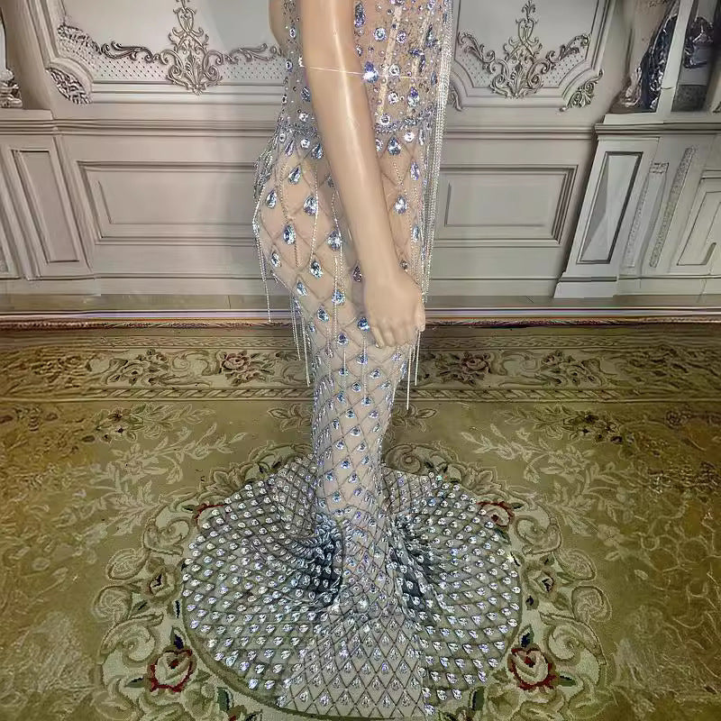 No Back Traceless Sexy Elegant Fishtail Gown for women