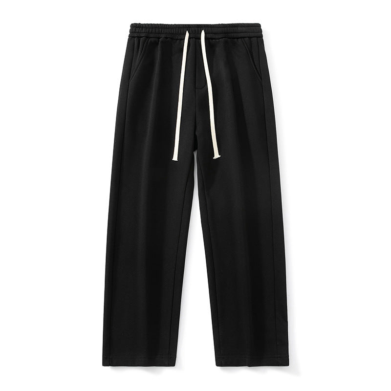 Autumn And Winter Velvet Padded Casual Pants Loose Straight for men