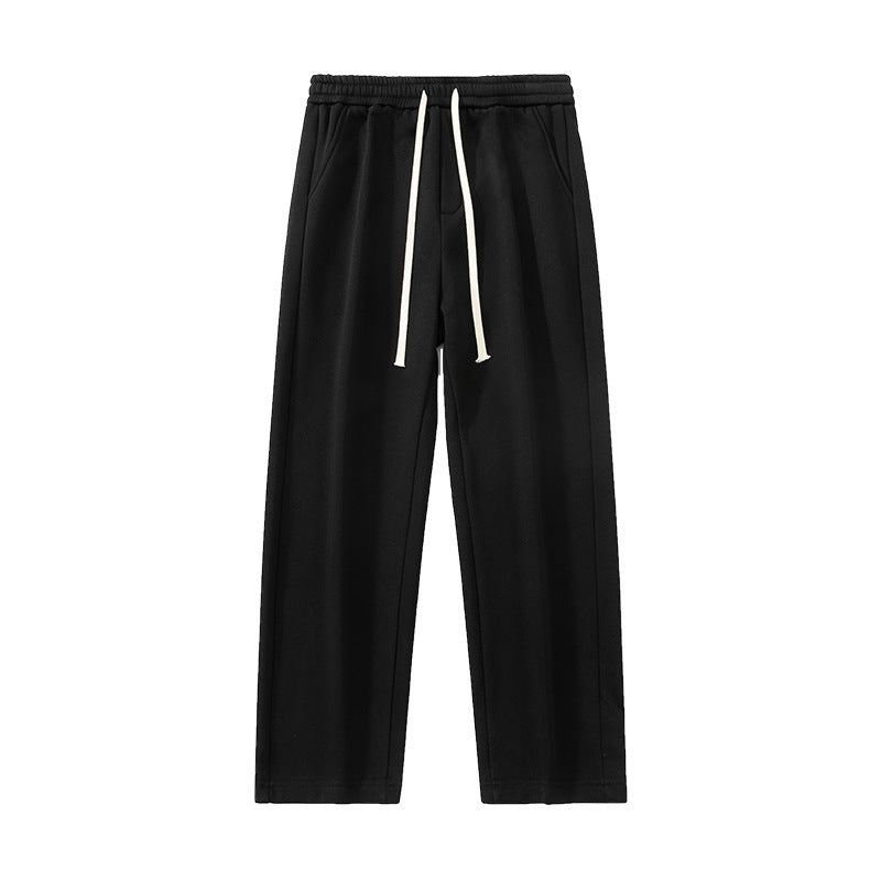 Autumn And Winter Velvet Padded Casual Pants Loose Straight for men