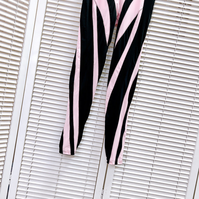 Women's Fashion Stitching Mesh Leggings