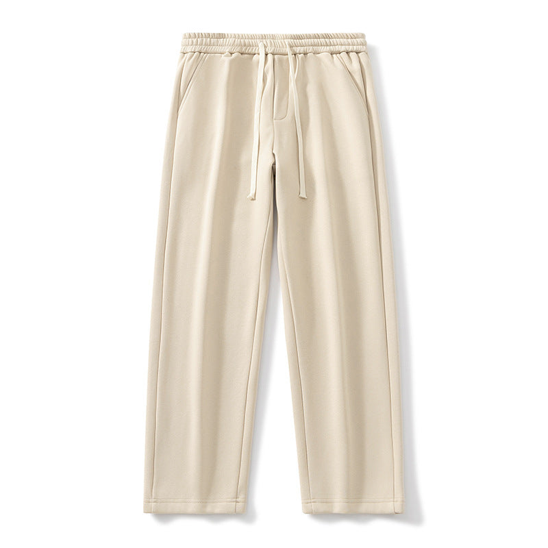 Autumn And Winter Velvet Padded Casual Pants Loose Straight for men