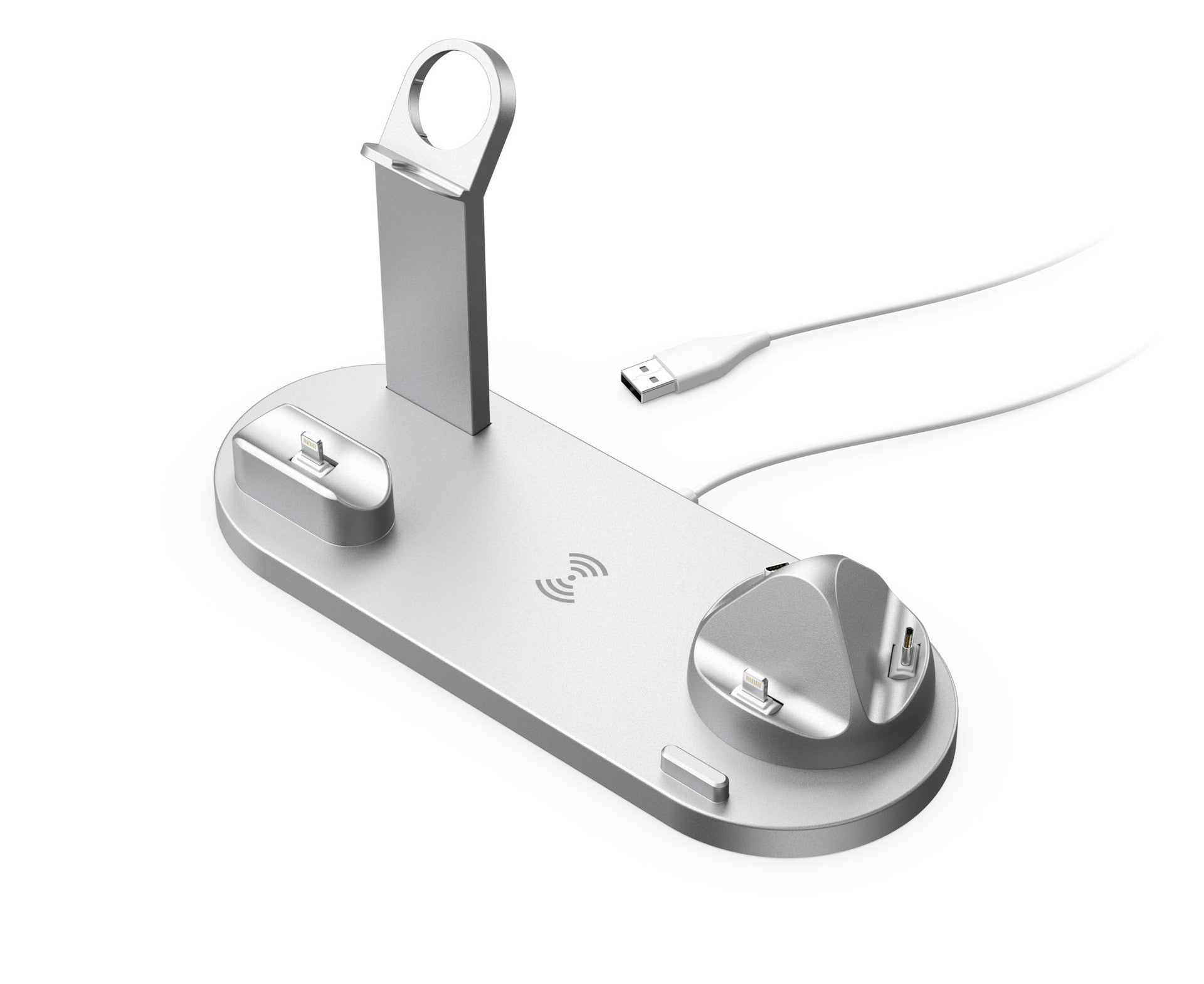 Mobile Phone Wireless Charger Headset Recharge Stand Watch Stand,5 in 1