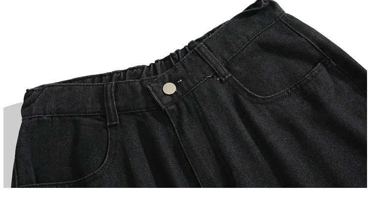 Workwear Inside-out Wear Denim Shorts Men's Retro Shorts