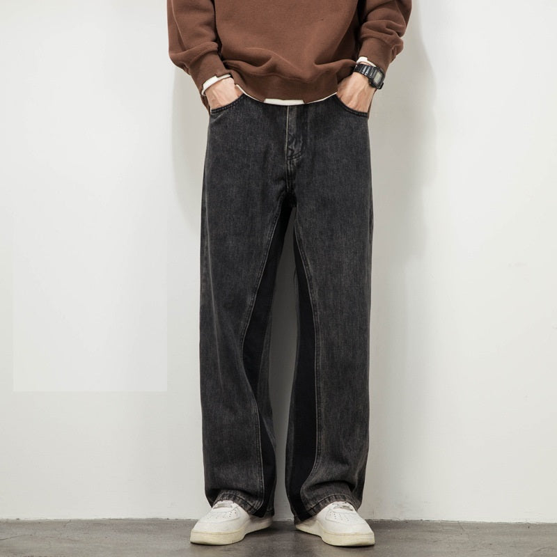 Weili Straight Loose American High Street Vibe Fashion Brand Casual Jeans for men