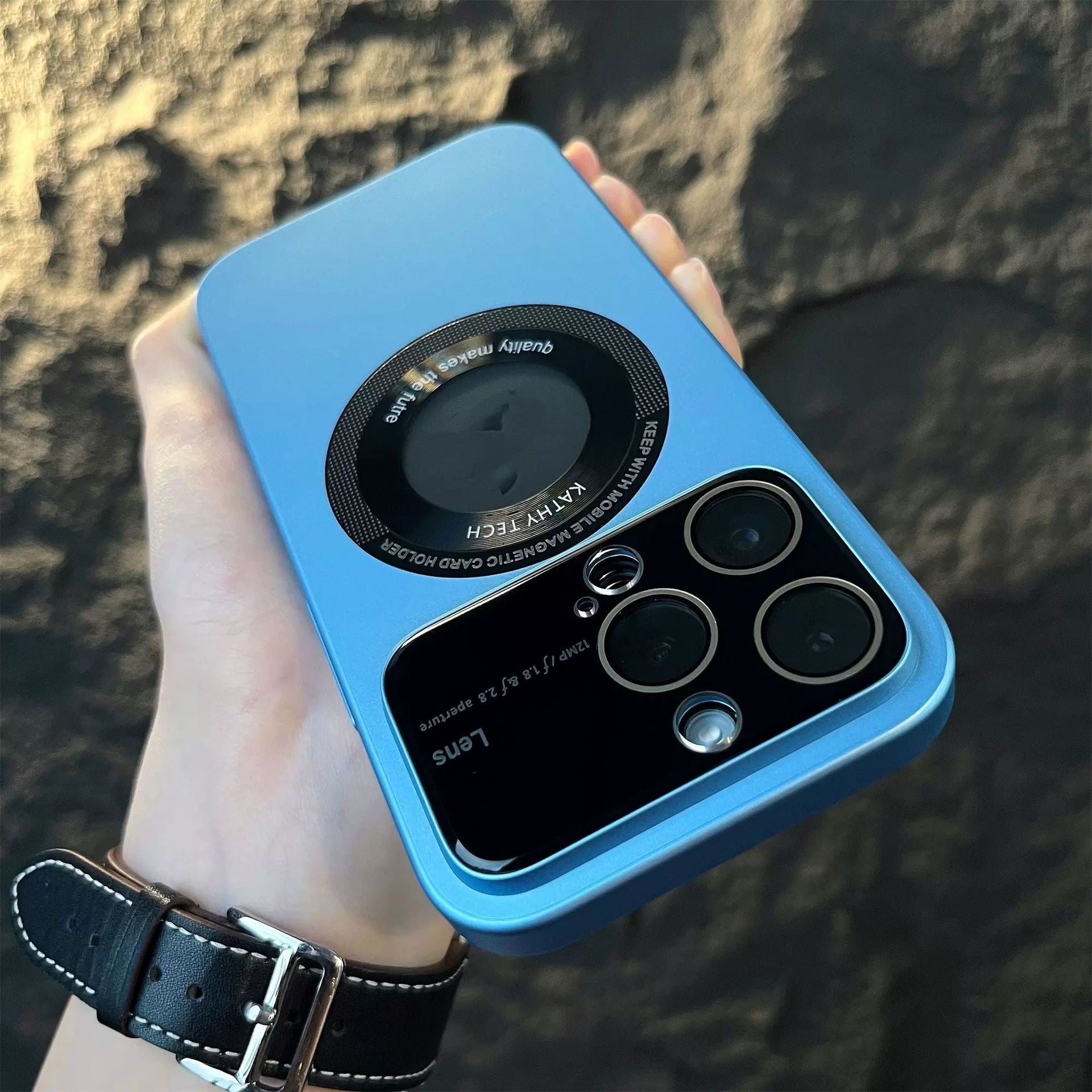 Magnetic Suction Large Window Protector Phone Case compatible with iPhone