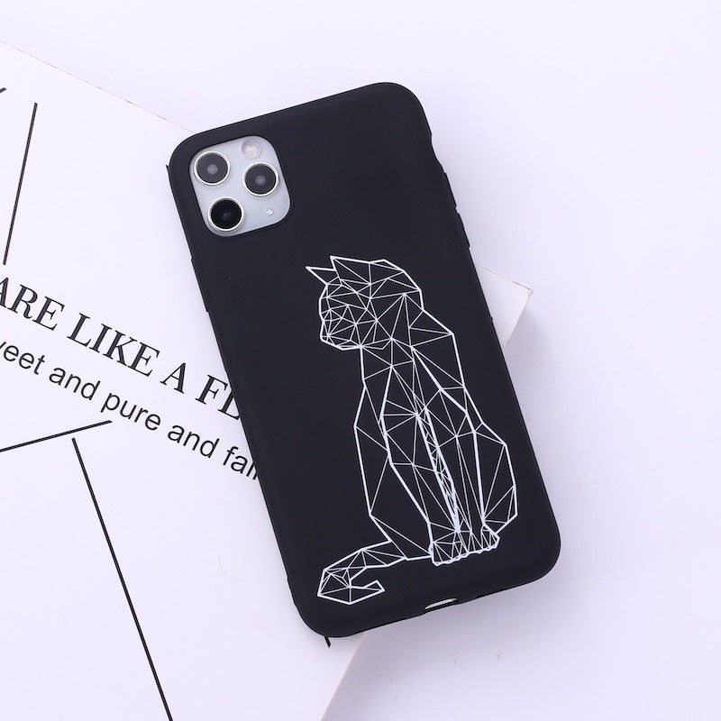 Animal line phone case for iPhone