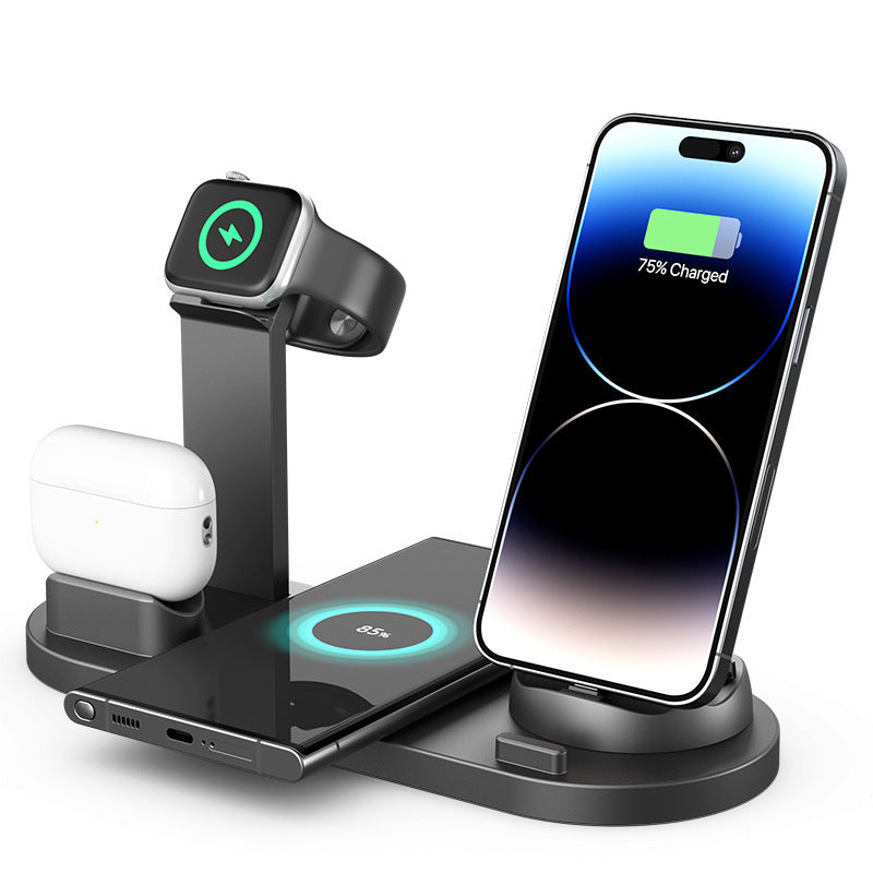 Mobile Phone Wireless Charger Headset Recharge Stand Watch Stand,5 in 1