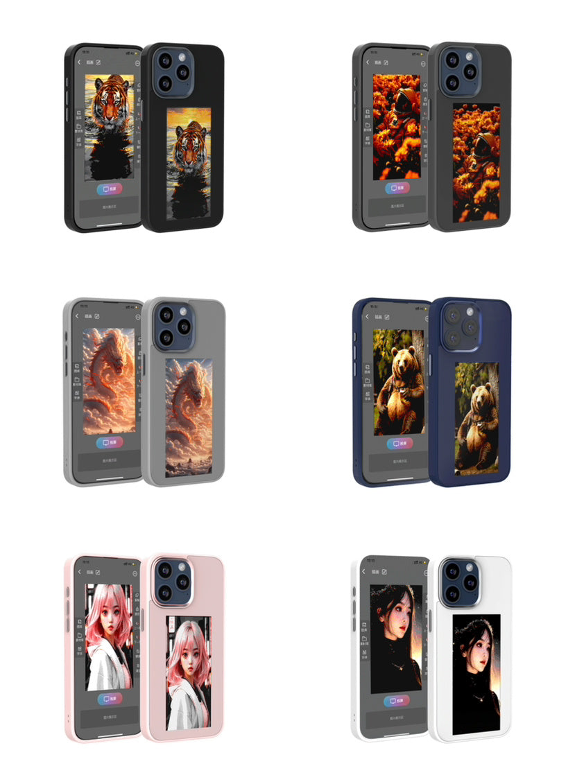 Ink Screen Border Projection Phone Case for iphone