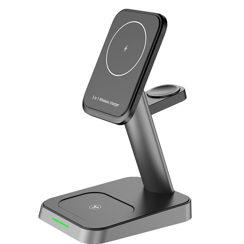 Mobile Phone Vertical Wireless Charger Watch Wireless Charger Mobile Phone Wireless Three-in-one Charger, 3 in 1