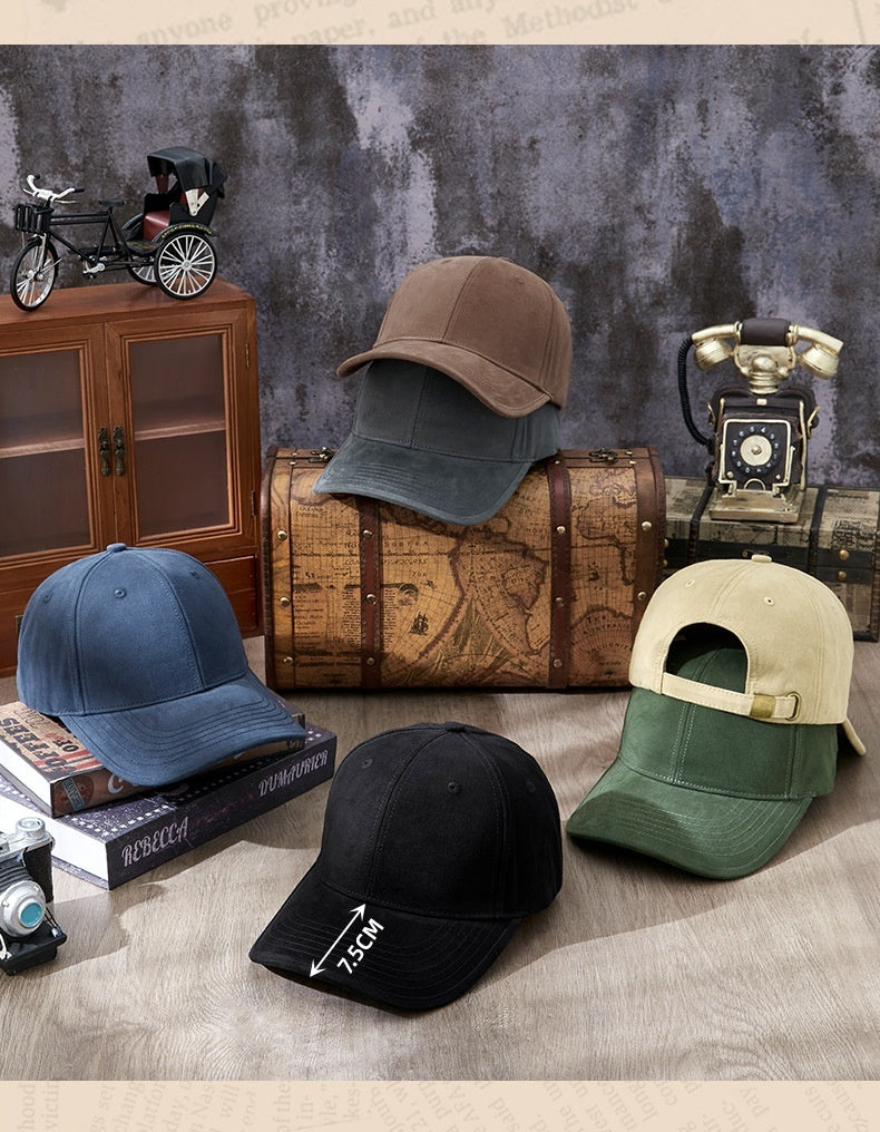 Big Head Circumference Plus Size Washed Fashionable Peaked Cap Baseball Hat