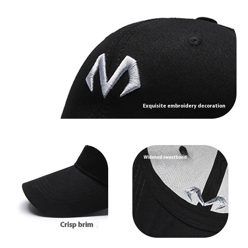 Plus Size Hat Women's Sports Casual Peaked Cap Big Head Circumference