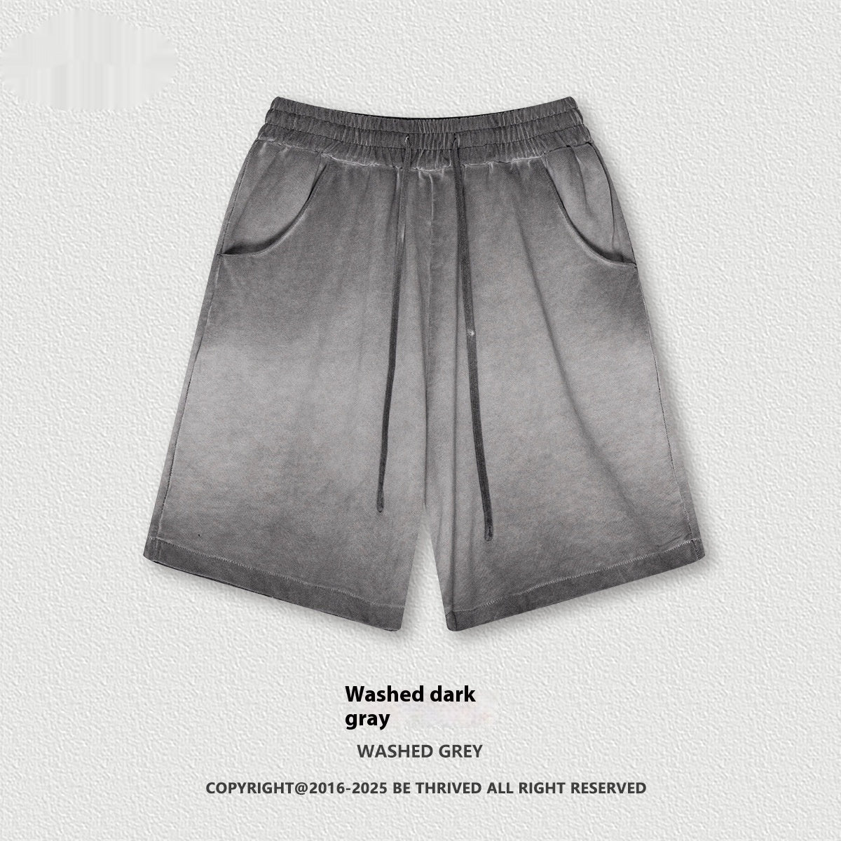 Heavy Drawstring Leisure Sports short Fashion Brand Retro Reverse Bottom Fried Fifth for men