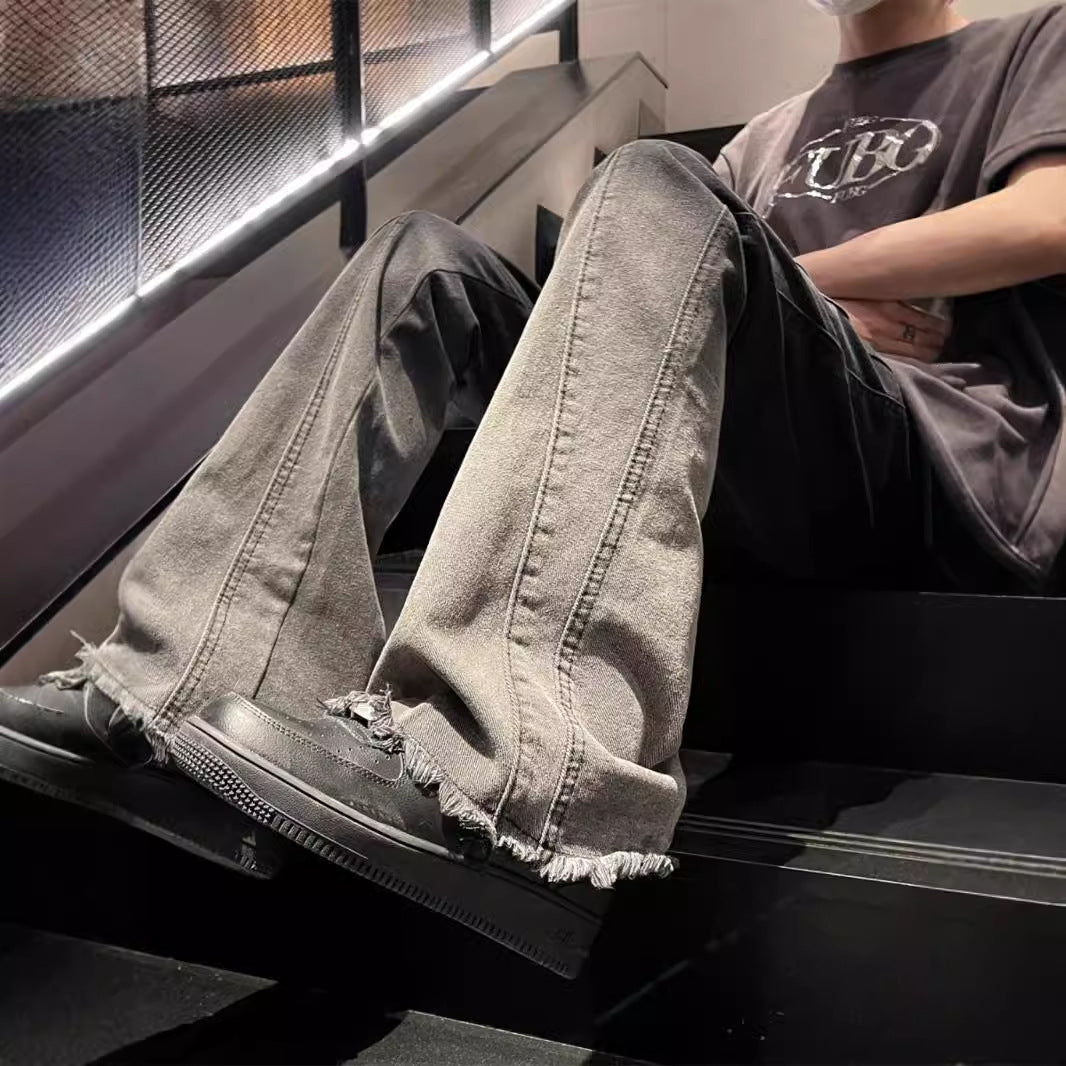 American Fashion Brand Gradient Washed Jeans for men