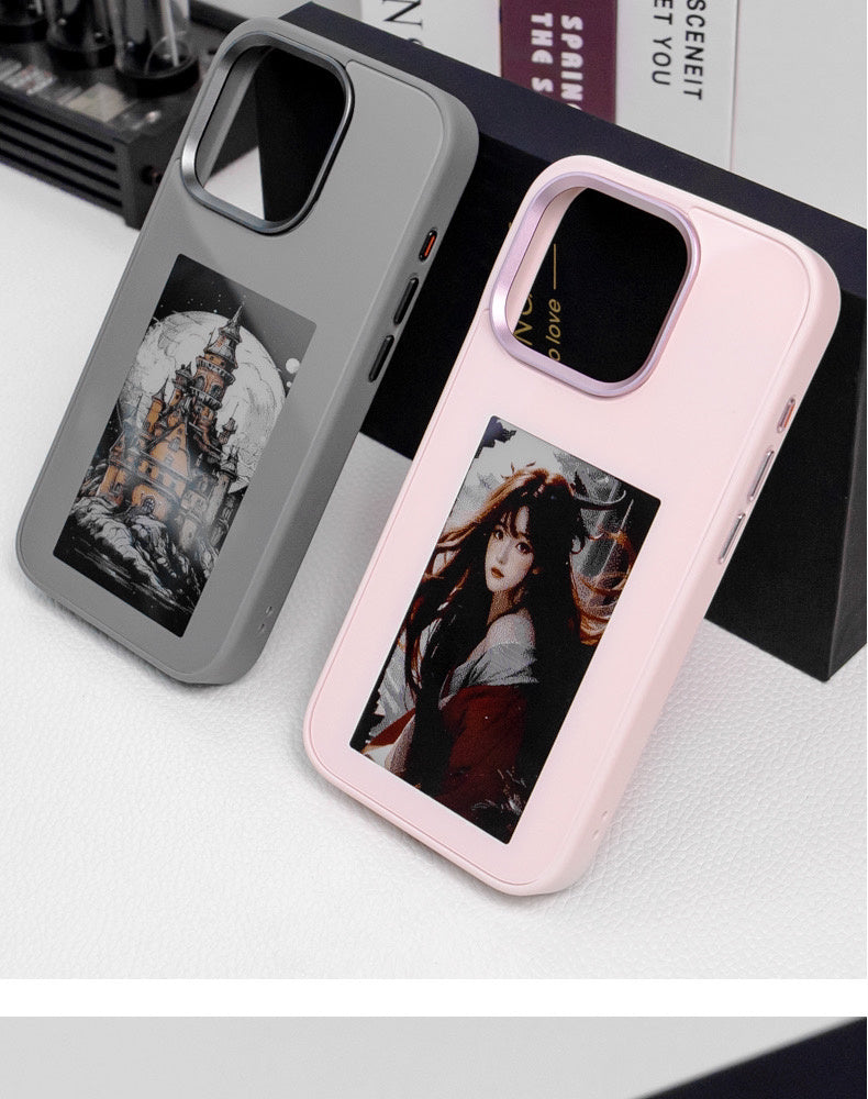 Ink Screen Border Projection Phone Case for iphone