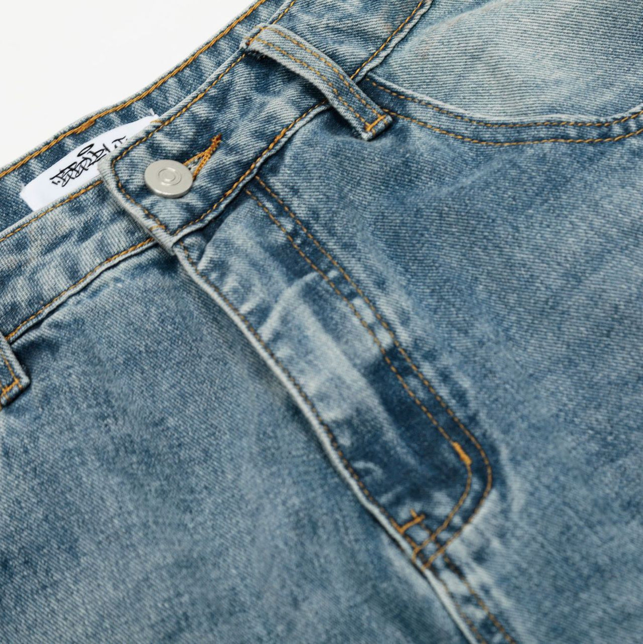 Men's American-style Street Fashion Washed Machete Loose Jeans