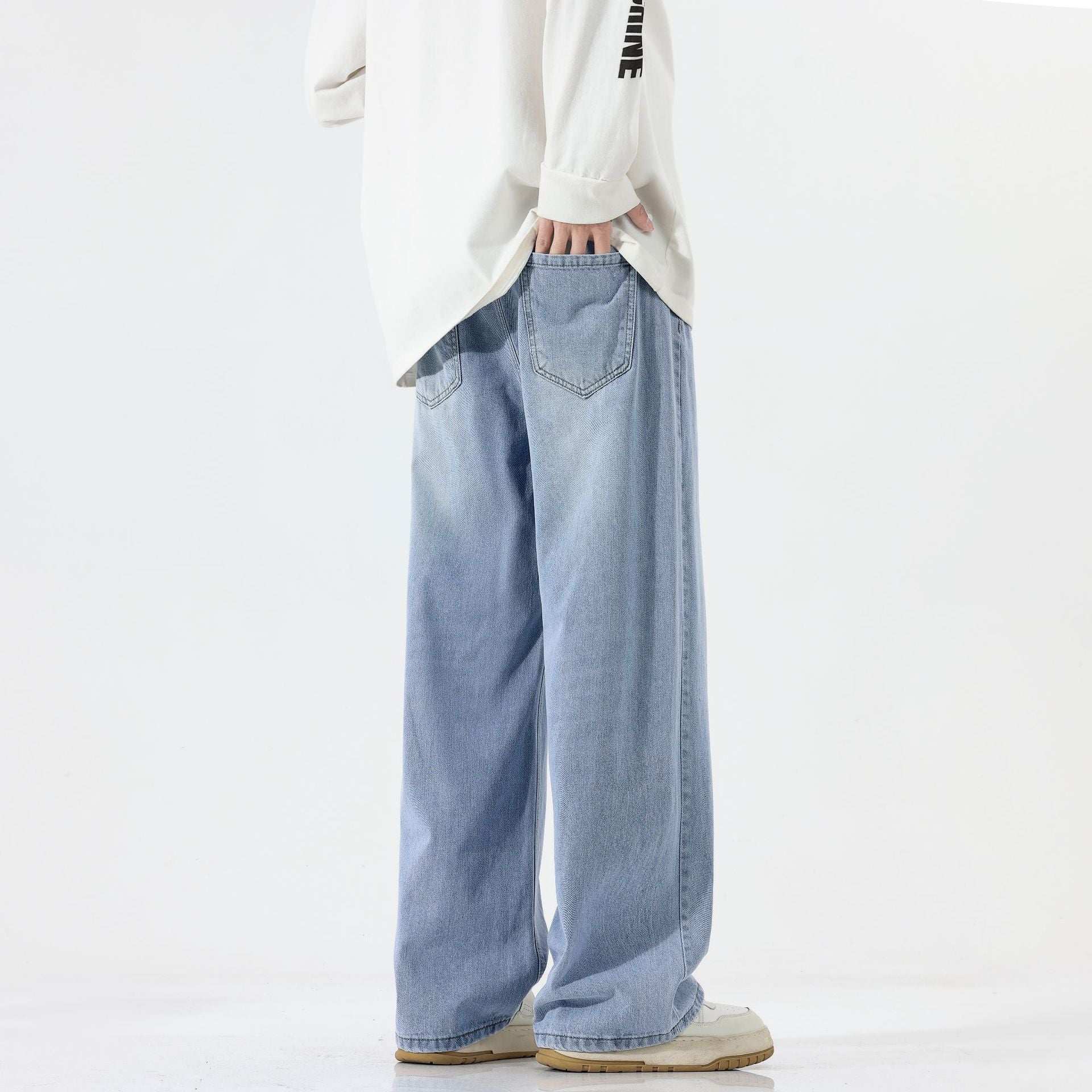 American Retro Straight Jeans Men's All-match Casual